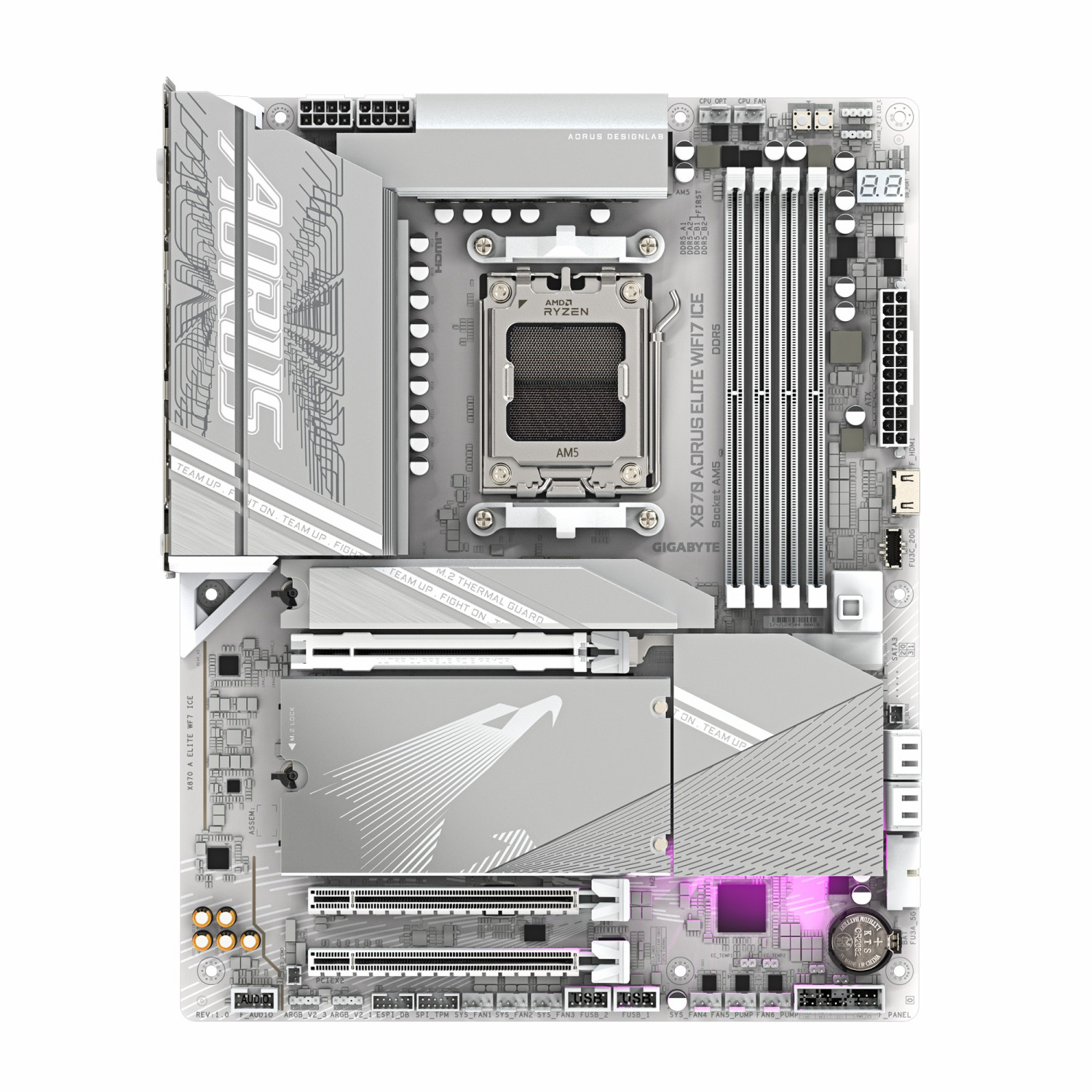 مادربرد GIGABYTE X870 AORUS ELITE WIFI7 ICE — تصویر ۳