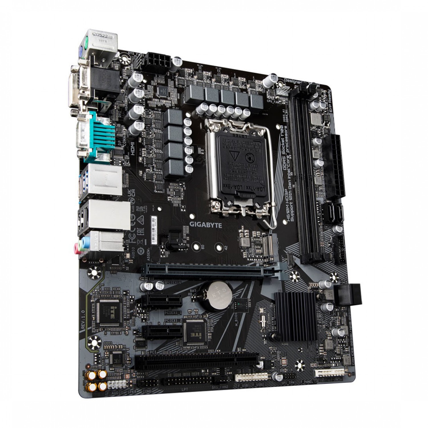 مادربرد گیگابایت GIGABYTE H610M-HD3P DDR5 (rev. 1.0) — تصویر ۴