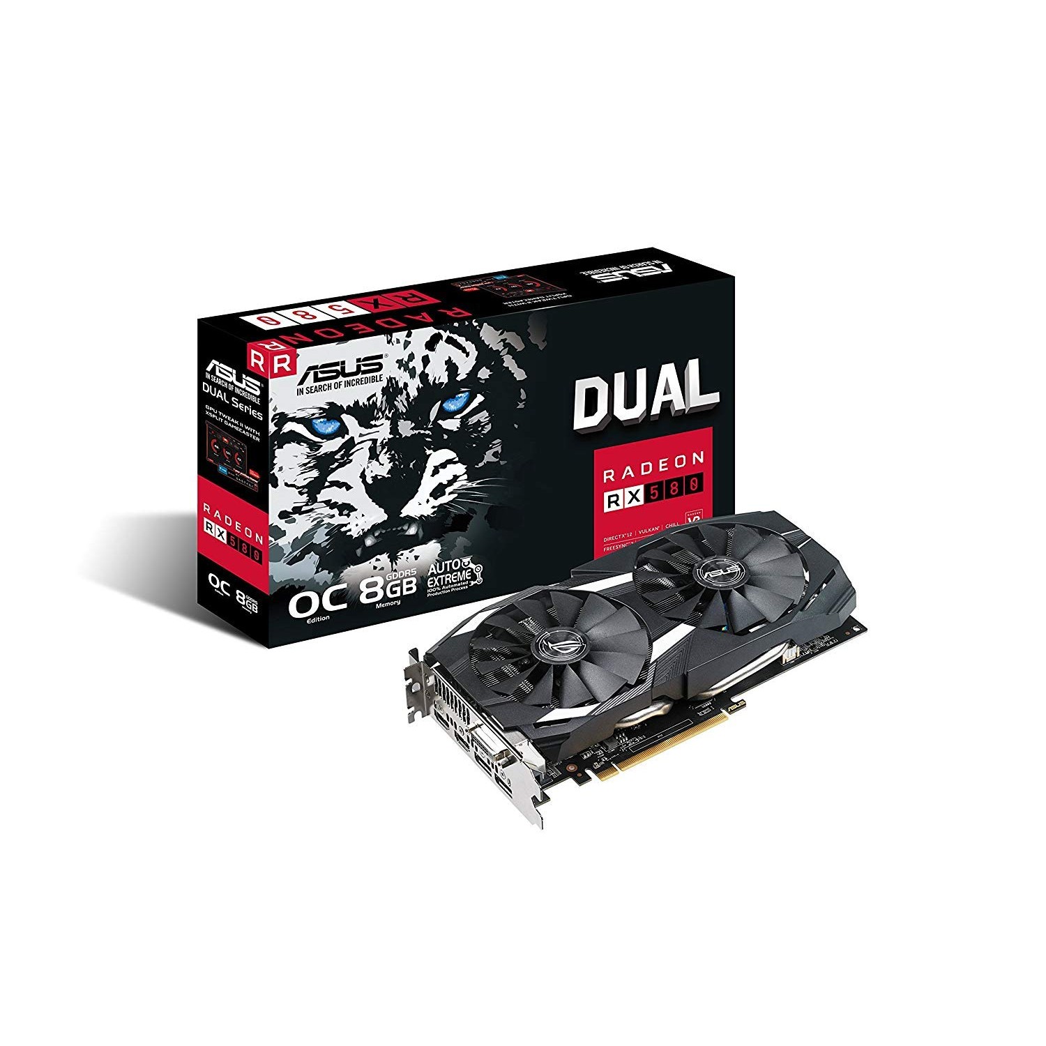 کارت گرافیک ایسوس مدل RX580 ASUS DUAL OC 8GB