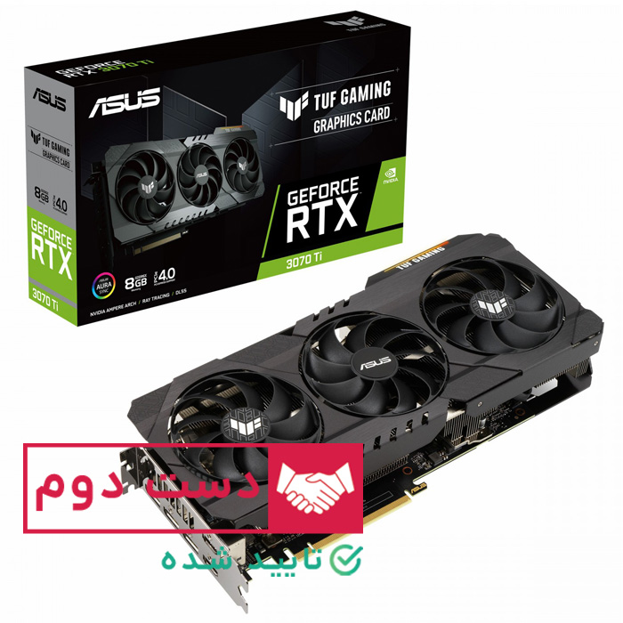 کارت گرافیک ASUS TUF Gaming RTX 3070 Ti 8G استوک