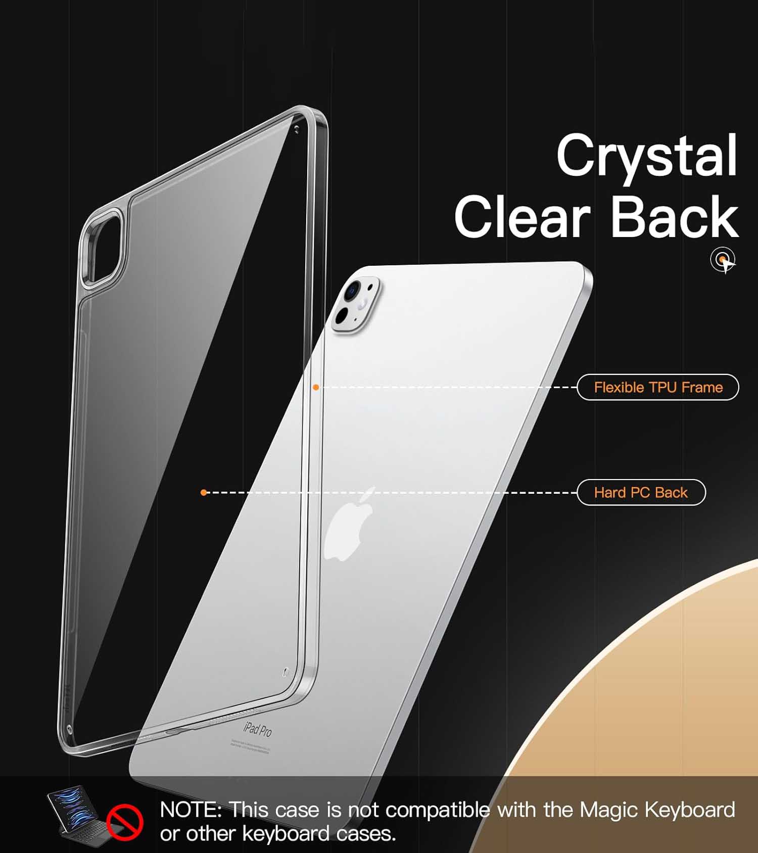 قاب محافظ ژله ای شفاف مخصوص تبلت اپل iPad Pro 13″ 2024 & 2025 — تصویر ۷