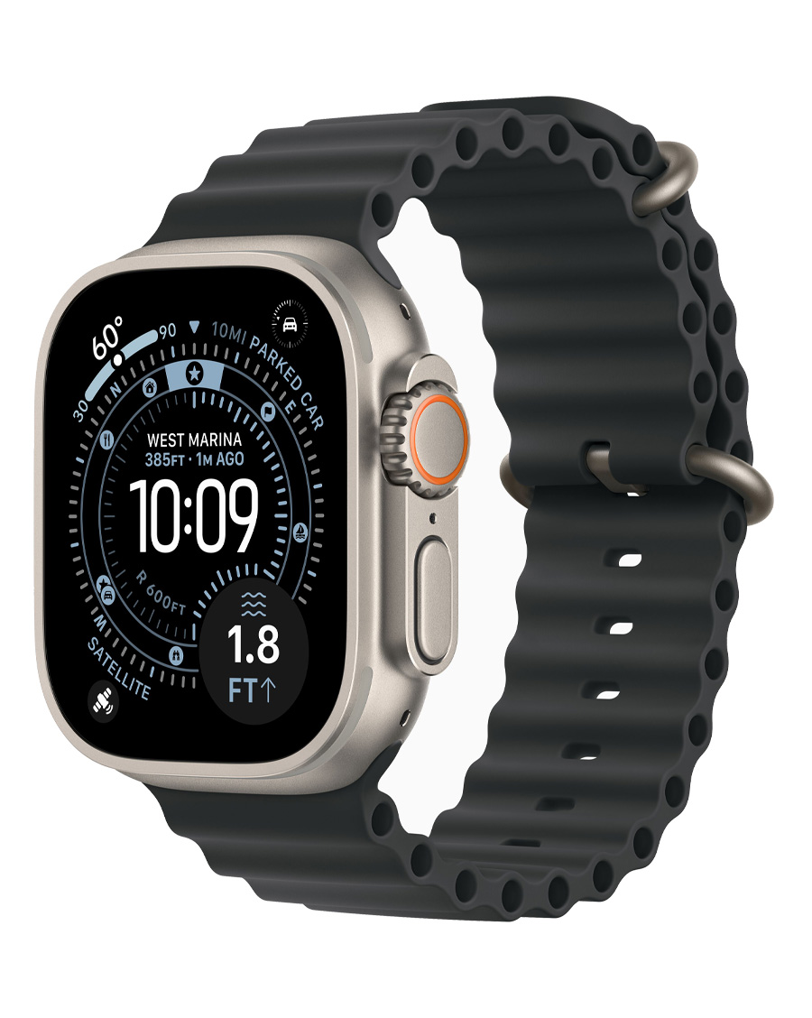 ساعت هوشمند اپل مدل Watch Ultra 3 Natural Titanium 49mm بند Ocean — تصویر ۲