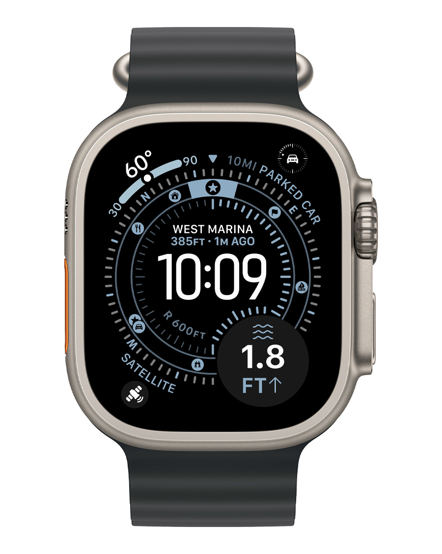 ساعت هوشمند اپل مدل Watch Ultra 3 Natural Titanium 49mm بند Ocean — تصویر ۵