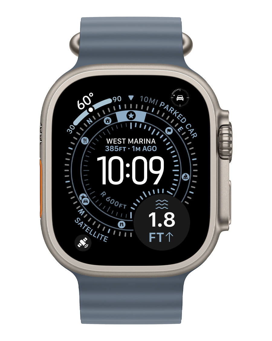 ساعت هوشمند اپل مدل Watch Ultra 3 Natural Titanium 49mm بند Ocean — تصویر ۶