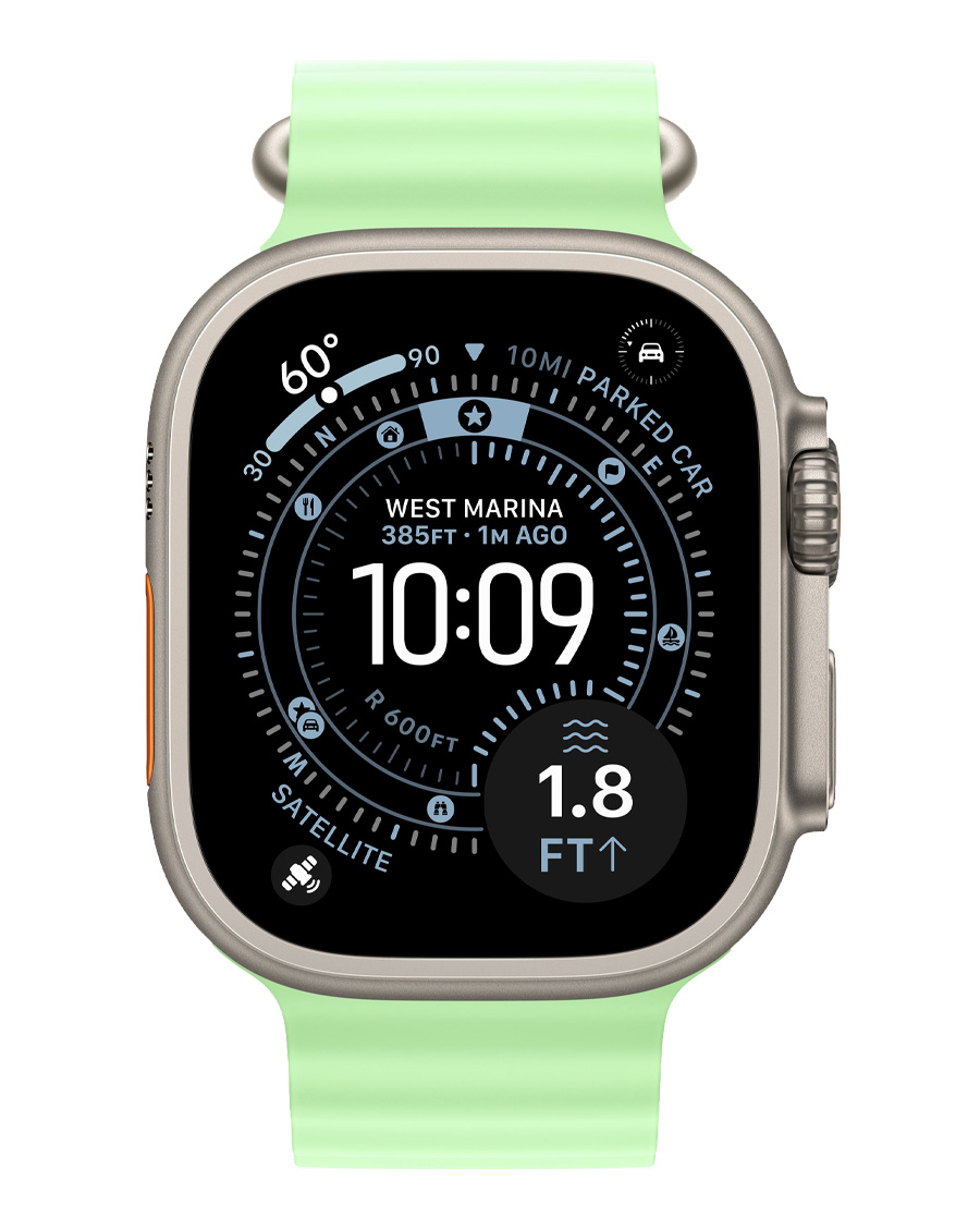 ساعت هوشمند اپل مدل Watch Ultra 3 Natural Titanium 49mm بند Ocean — تصویر ۷