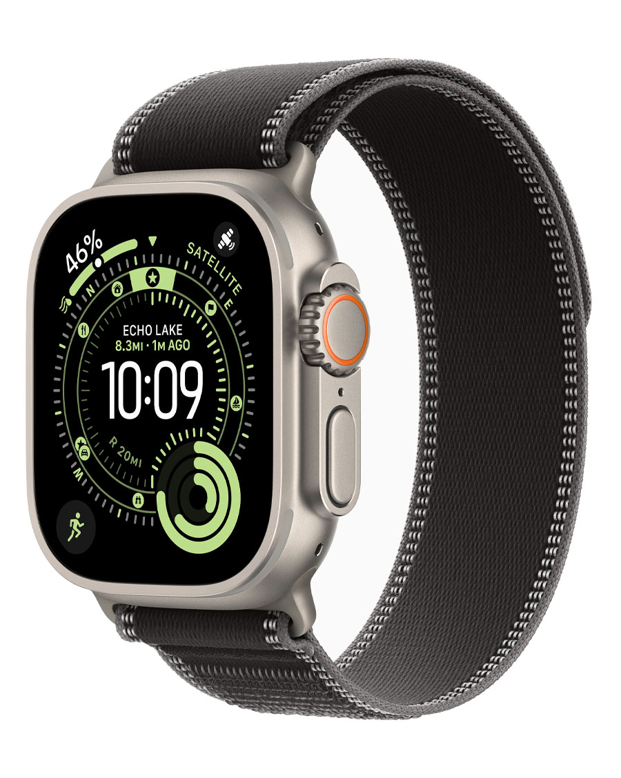 ساعت هوشمند اپل مدل Watch Ultra 3 Natural Titanium 49mm بند Trail Loop — تصویر ۲