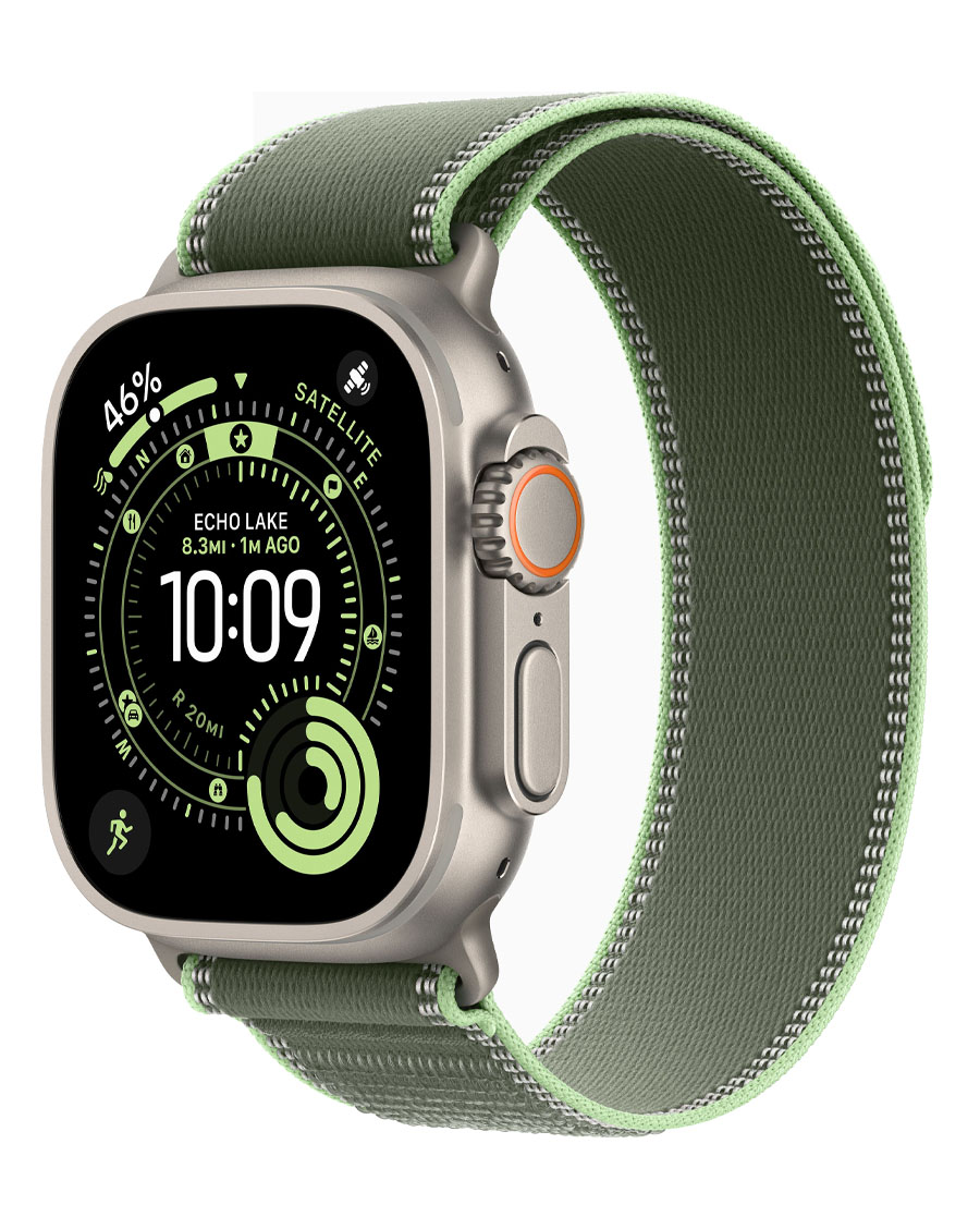 ساعت هوشمند اپل مدل Watch Ultra 3 Natural Titanium 49mm بند Trail Loop — تصویر ۳