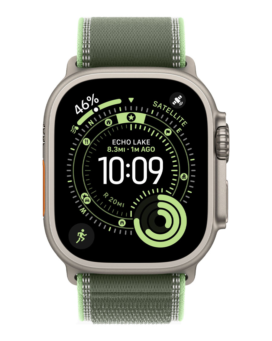 ساعت هوشمند اپل مدل Watch Ultra 3 Natural Titanium 49mm بند Trail Loop — تصویر ۶
