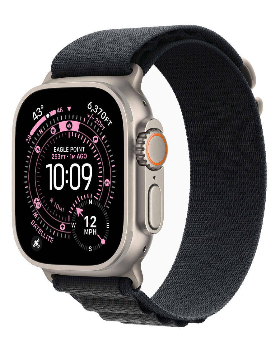 ساعت هوشمند اپل مدل Watch Ultra 3 Natural Titanium 49mm بند Alpine Loop — تصویر ۳