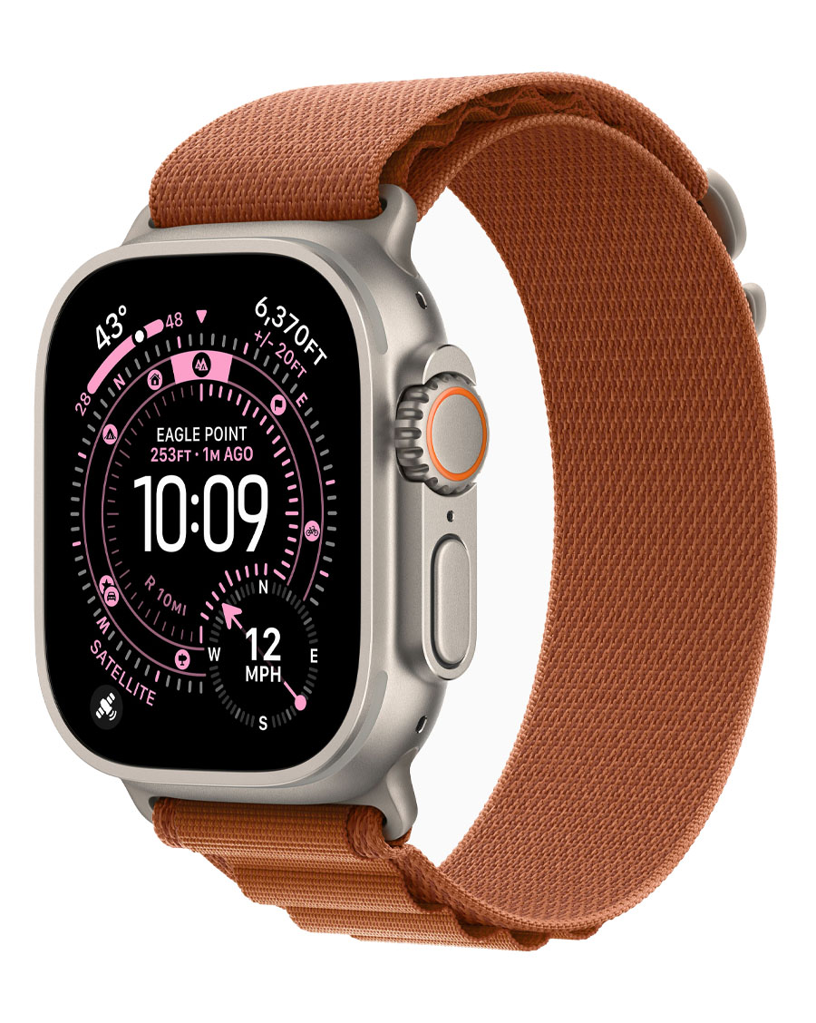 ساعت هوشمند اپل مدل Watch Ultra 3 Natural Titanium 49mm بند Alpine Loop — تصویر ۴