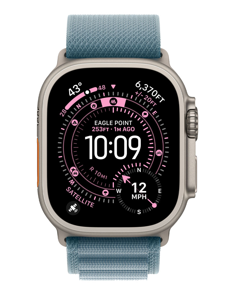 ساعت هوشمند اپل مدل Watch Ultra 3 Natural Titanium 49mm بند Alpine Loop — تصویر ۵