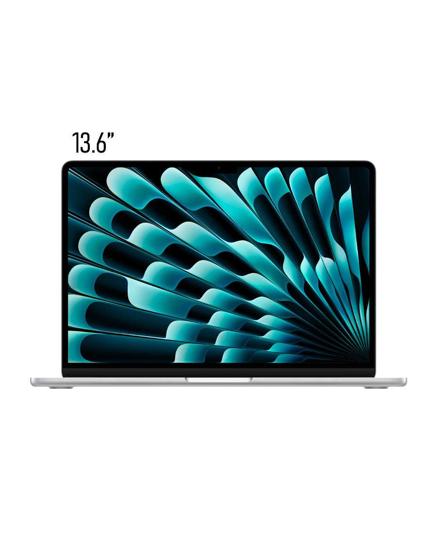 لپ تاپ Apple مدل MacBook Air (MC654) 13.6-inch 2025 M4 Silver حافظه 512 و رم 24 گیگابایت رنگ نقره ای