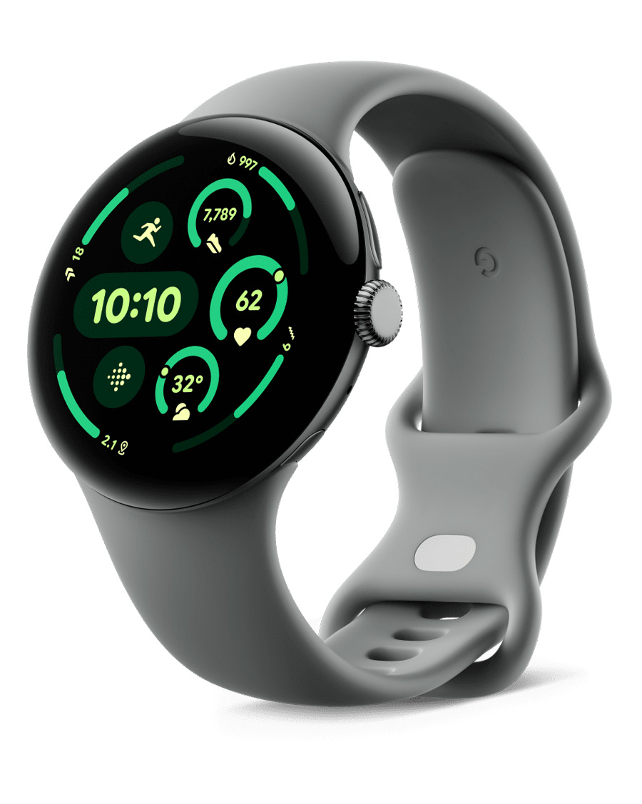 ساعت هوشمند گوگل مدل Pixel Watch 3 – 45mm رنگ Hazel مات با بند اکتیو Hazel