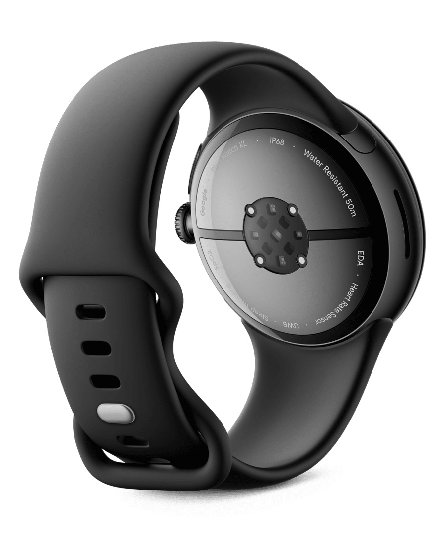 ساعت هوشمند گوگل مدل Pixel Watch 3 – 45mm رنگ مشکی مات با بند اکتیو Obsidian — تصویر ۳