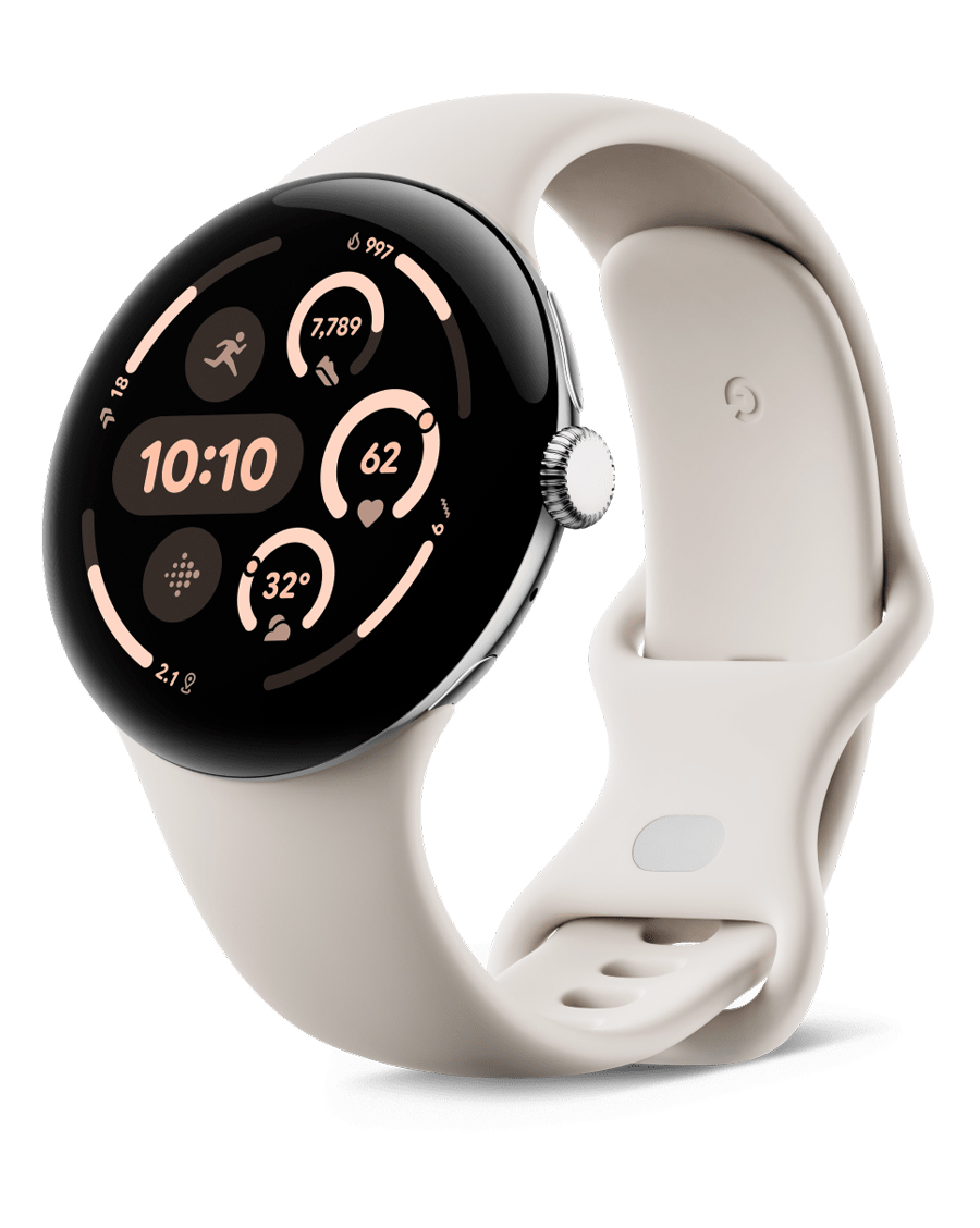ساعت هوشمند گوگل مدل Pixel Watch 3 – 45mm رنگ مشکی مات با بند اکتیو Obsidian — تصویر ۷