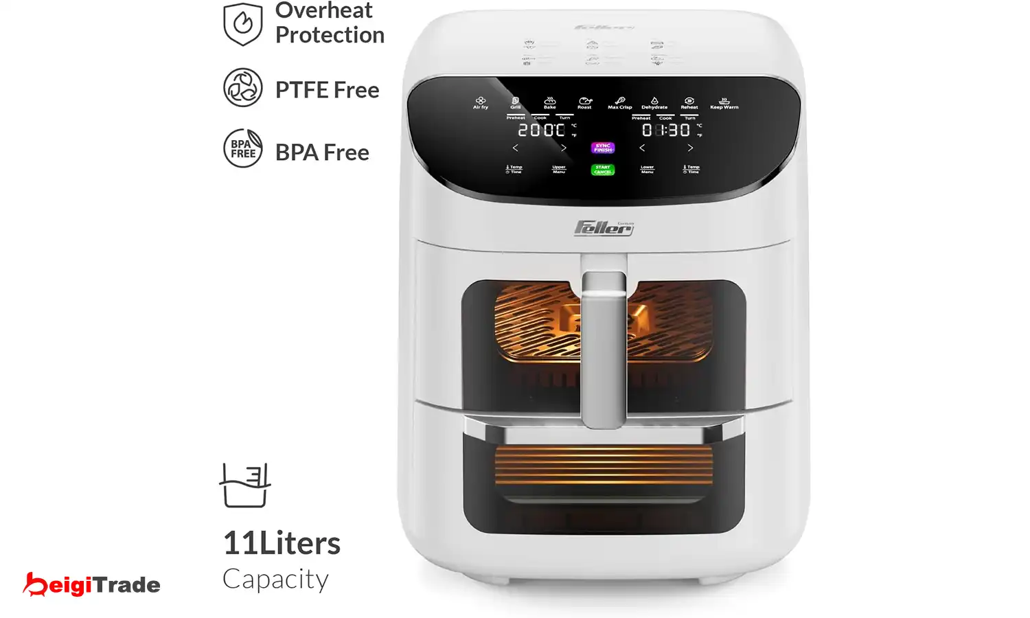 سرخ کن بدون روغن فلر مدل AFR1100 — تصویر ۴