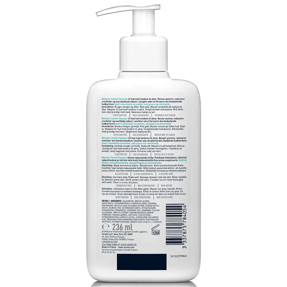 ژل شستشو Blemish سراوی 473 میلی لیتر — تصویر ۳