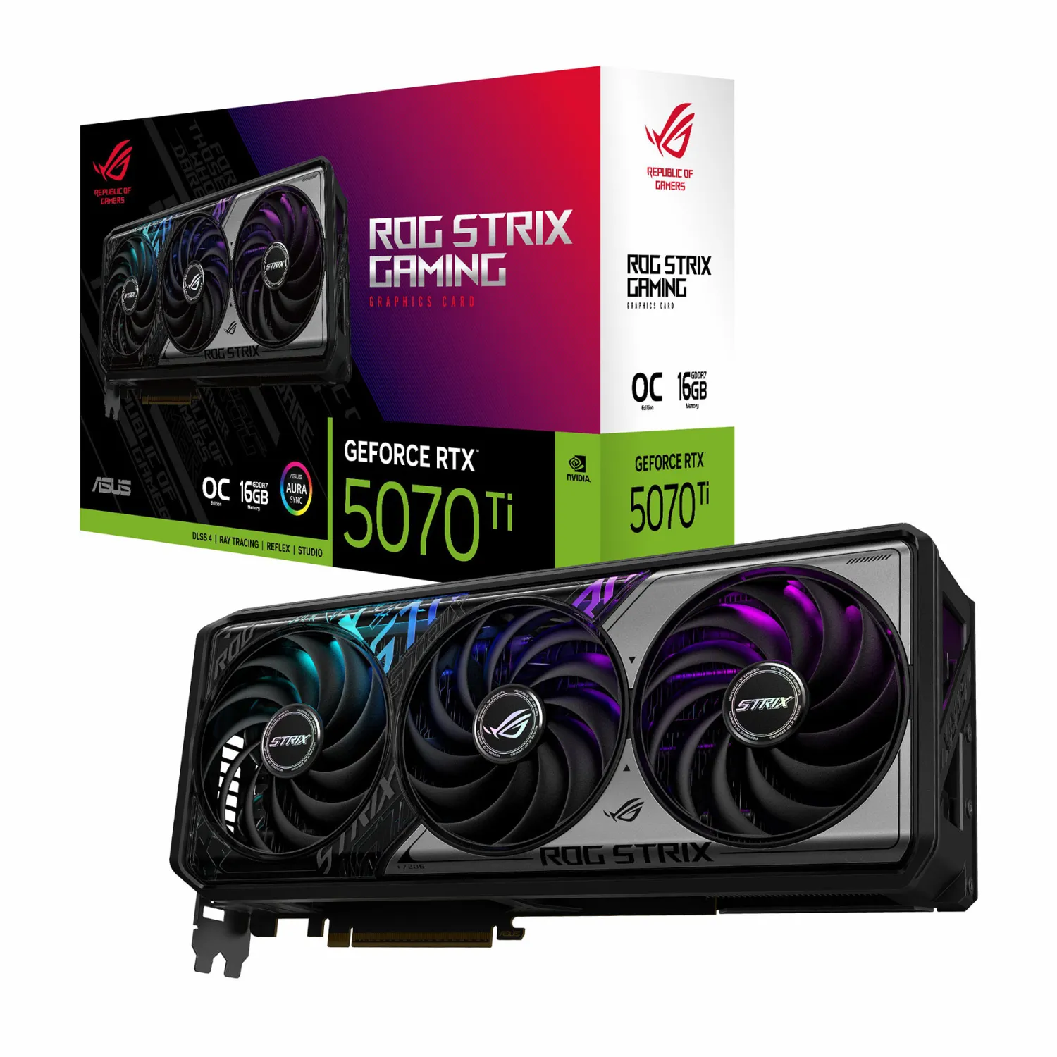 کارت گرافیک ایسوس ROG Strix GeForce RTX 5070 TI OC Edition 16GB