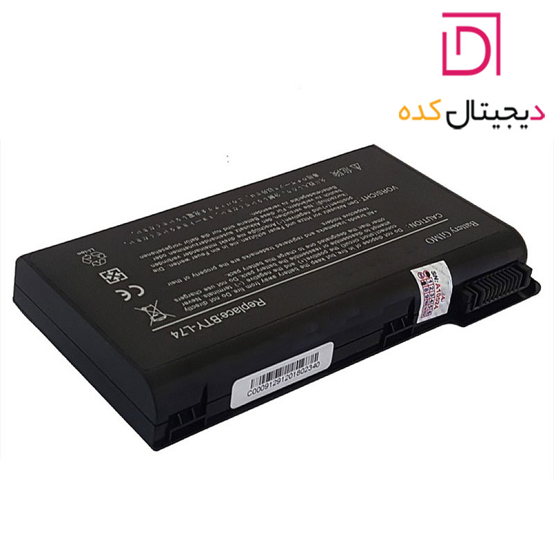باتری لپ تاپ ام اس آی MSI L74 | برند GIMO | ظرفیت 4000 | 45 وات | 6 سلولی — تصویر ۶