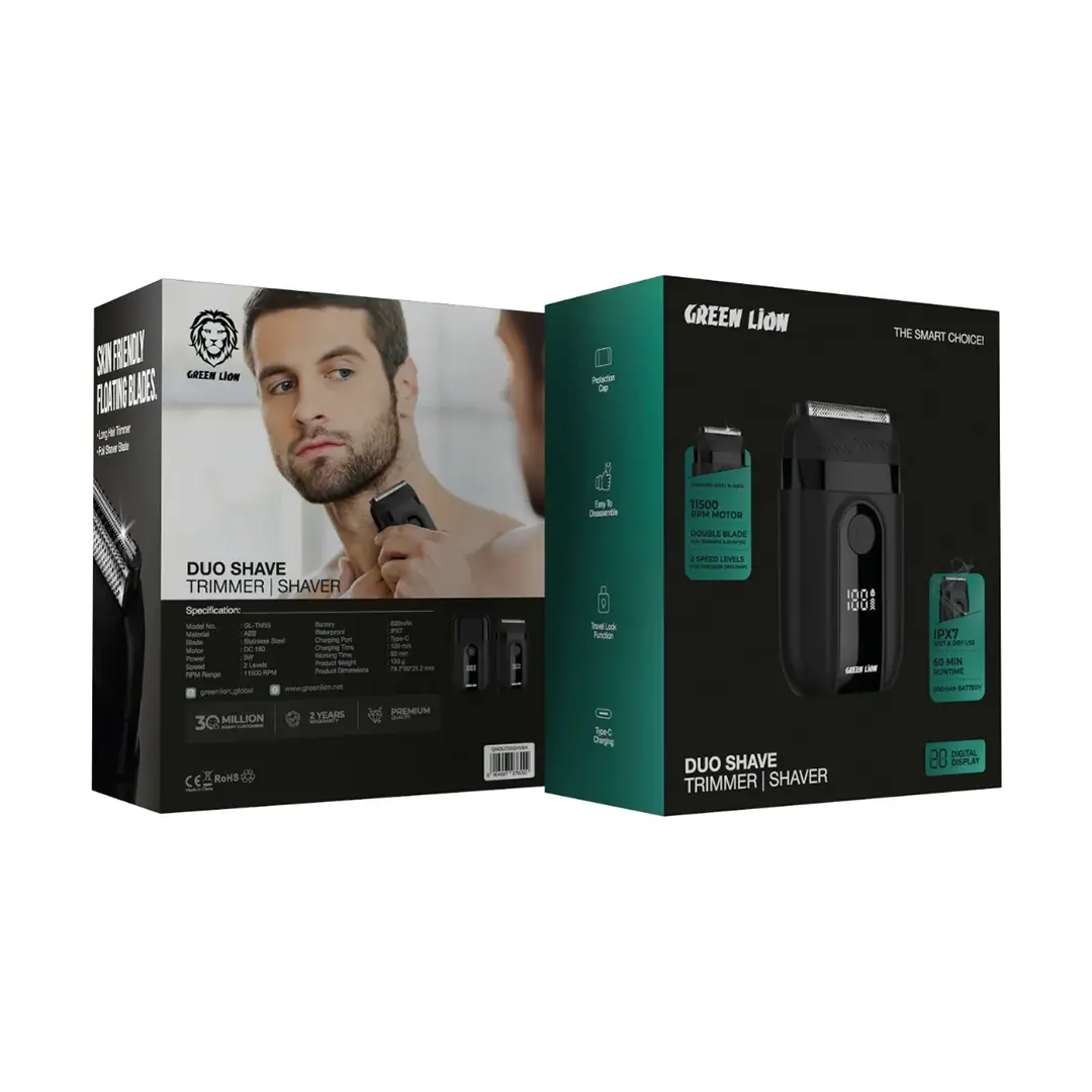 ماشین اصلاح و شیور گرین لاین Duo Shave GNDUO55SHVBK — تصویر ۳