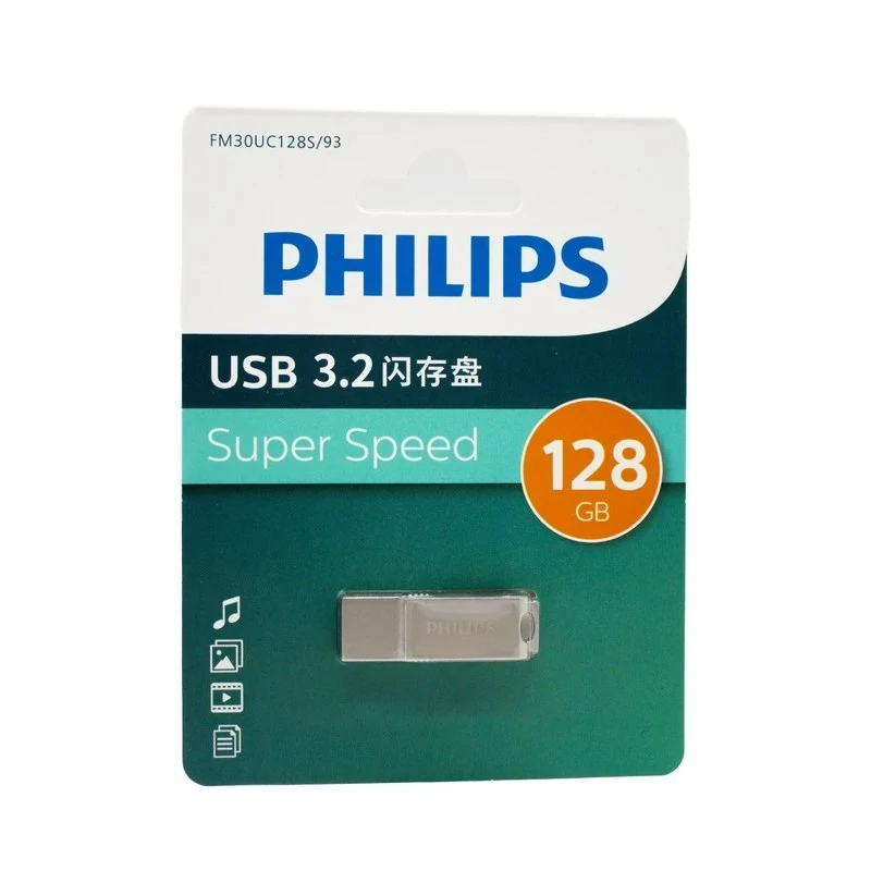 خرید فلش Philips FM30UC128S/93 USB 3.2 Flash Memory – 128GB – خاکستری