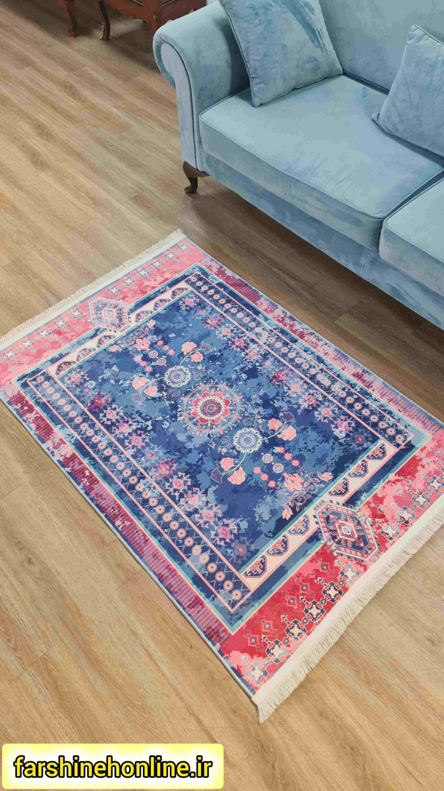 فرشینه سنتی طرح گلیم آبرنگی — تصویر ۳