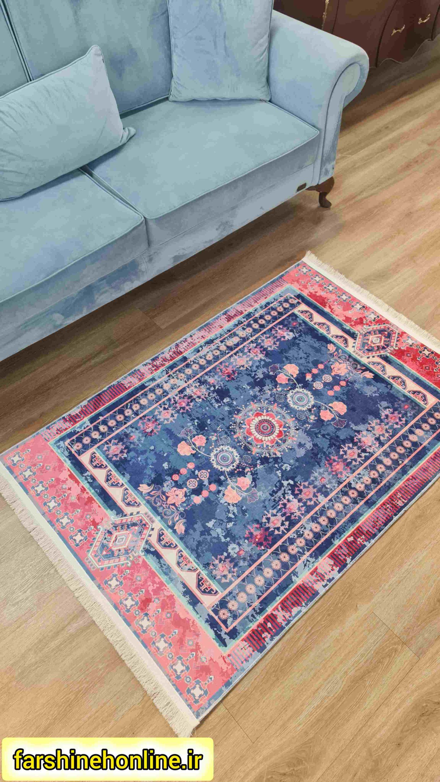 فرشینه سنتی طرح گلیم آبرنگی — تصویر ۸