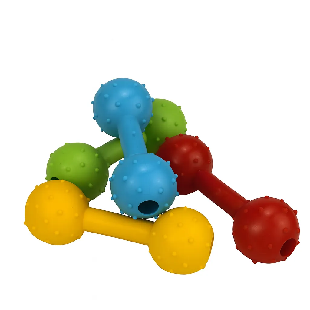 اسباب بازی دندانی سگ برند دنیل مدل دمبل خاردار TOYS
