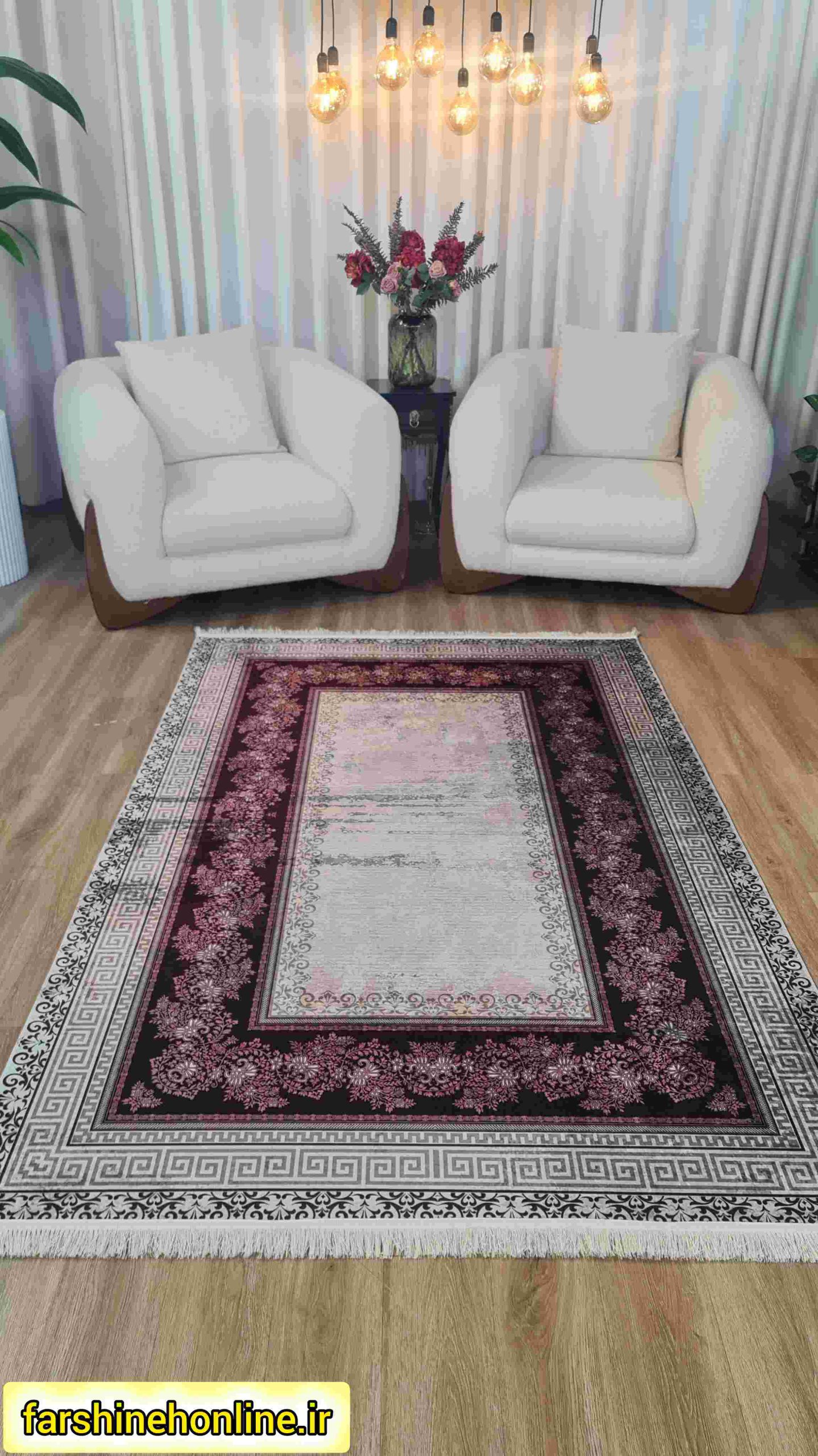 فرشینه مدرن کلاسیک حاشیه یونانی — تصویر ۲