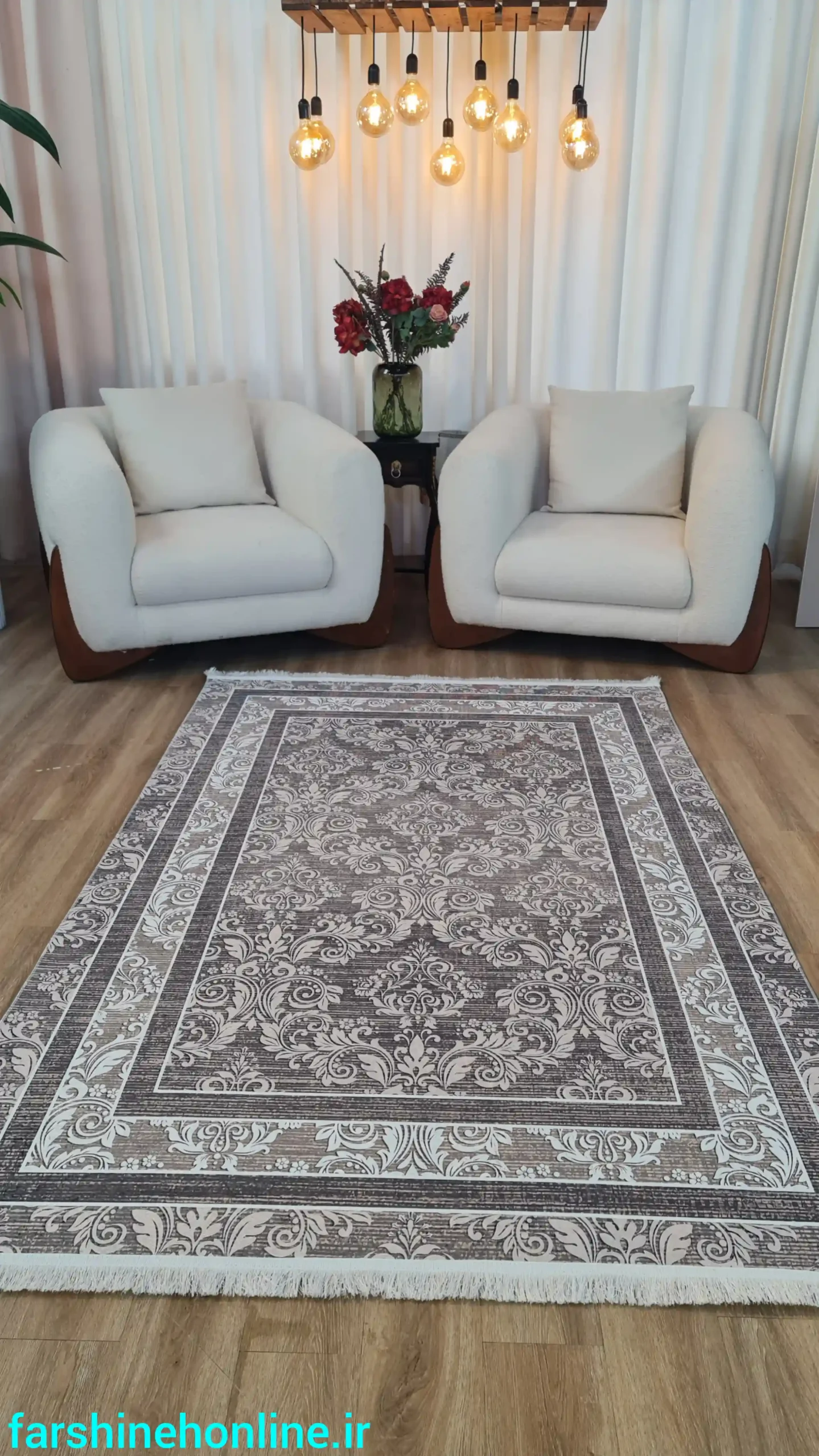 فرشینه مدرن رنگ نسکافه ای