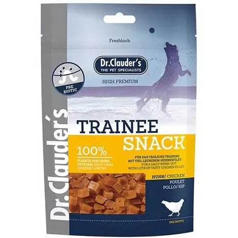 تشویقی سگ دکتر کلادرز مدل دنتال با طعم مرغ Dr. Clauder’s Chicken Cubes وزن 80 گرم