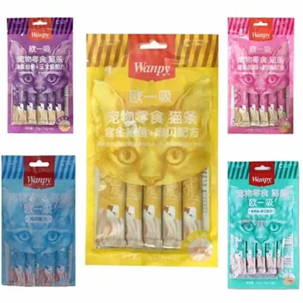 بستنی گربه ونپی با 5 طعم (Wanpy) – بسته 5 عددی