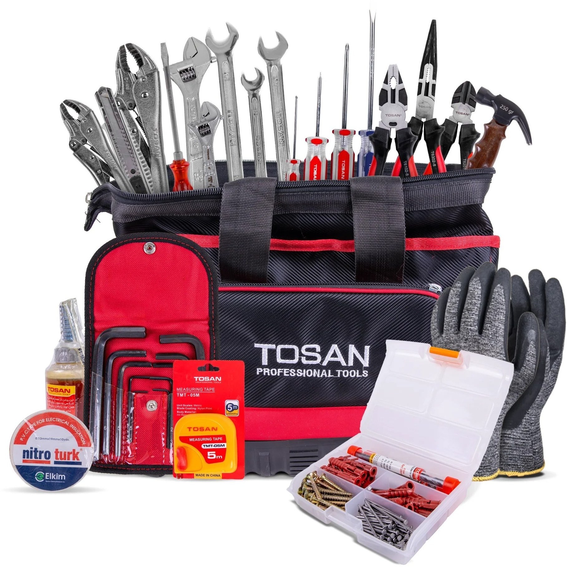 کیت ابزار 41 پارچه توسن 40 سانتی متر مدل T3500K — تصویر ۲