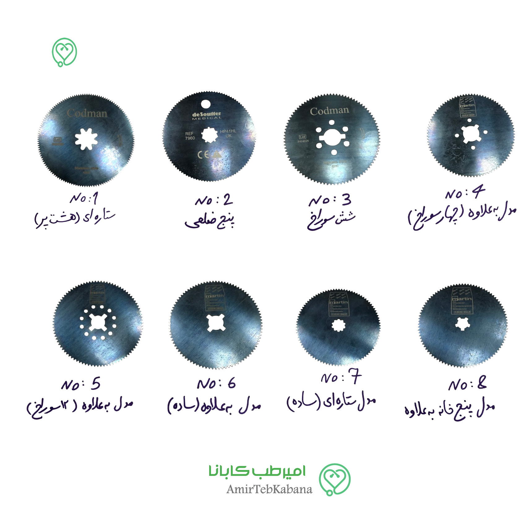 تیغ اره گچ بری ارتوپدی — تصویر ۲
