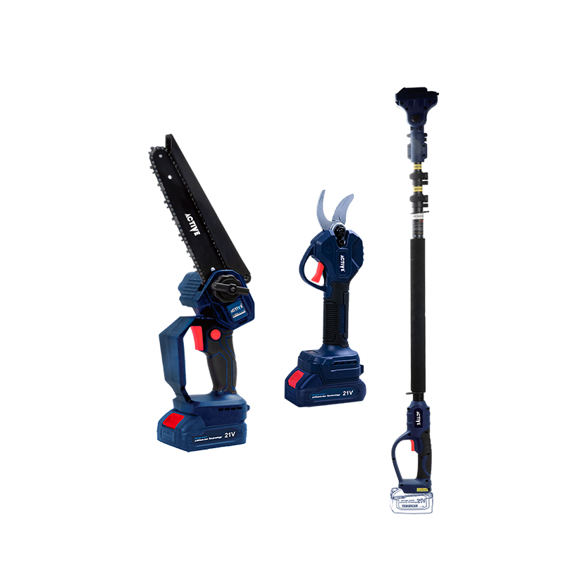 ست سه عددی قیچی، اره زنجیری، دسته تلسکوپی شارژی اکتیو مدل AC-3219BL