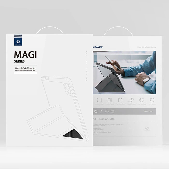 کیف کلاسوری آی پد نسل 10 و 11 برند دوکس دوکیس مدل MAGI — تصویر ۷