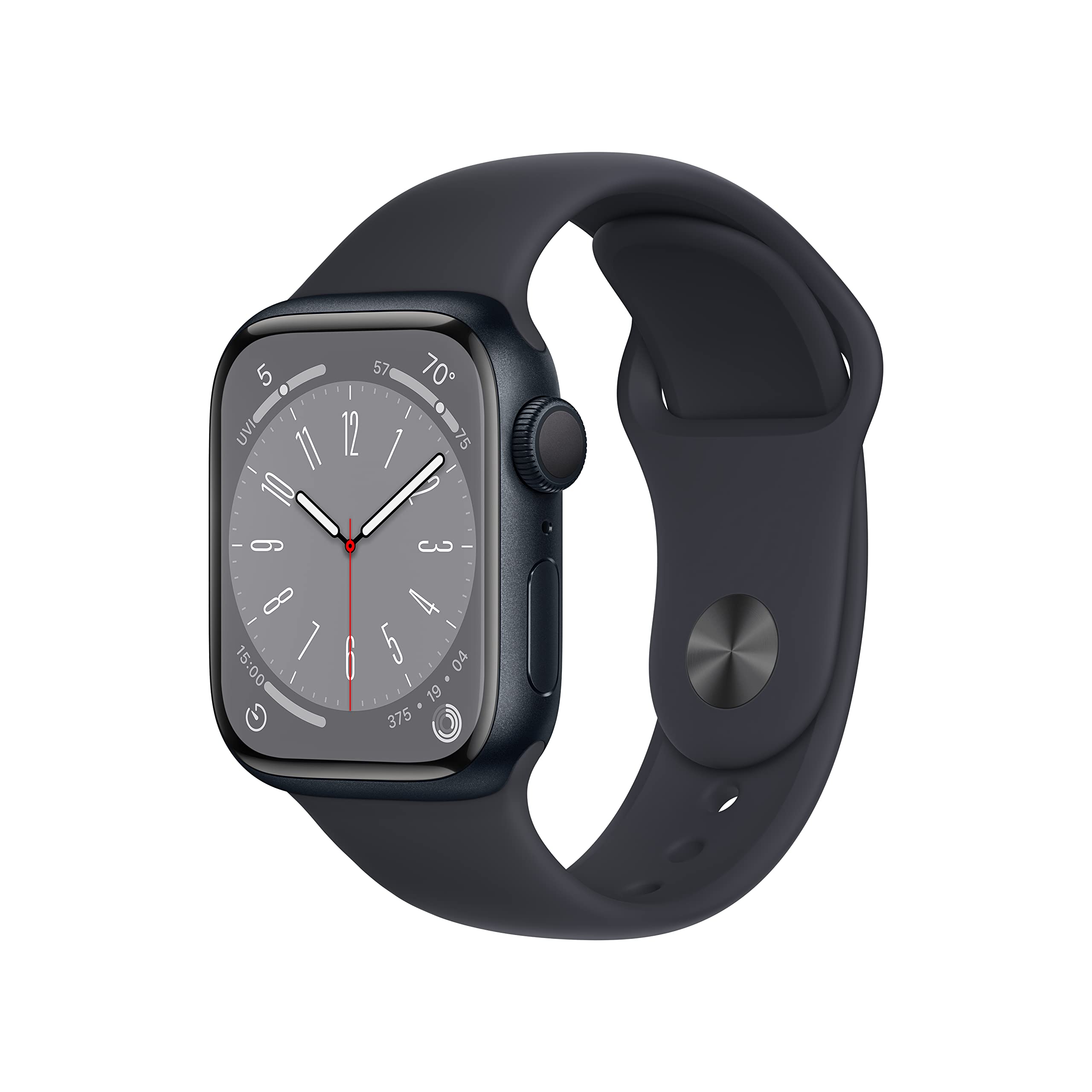 اپل واچ سری 8 سایز 41mm رنگ میدنایت بند اسپرت کارکرده — تصویر ۳