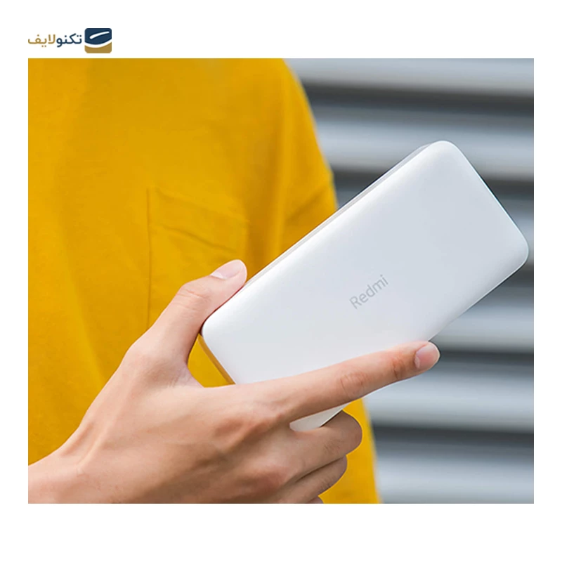 پاوربانک شیائومی مدل Redmi PB200LZM ظرفیت 20000 میلی آمپرساعت به همراه کابل تبدیل microUSB