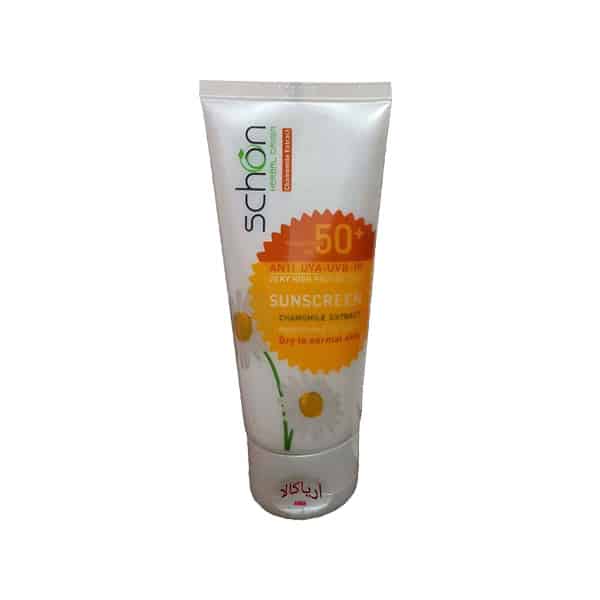 کرم ضد آفتاب شون رنگ طبیعی SPF+50 پوستهای خشک تا نرمال — تصویر ۴