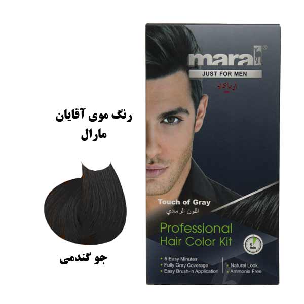 کیت رنگ موی جوگندمی مارال آقایان Touch of Gray Hair Color