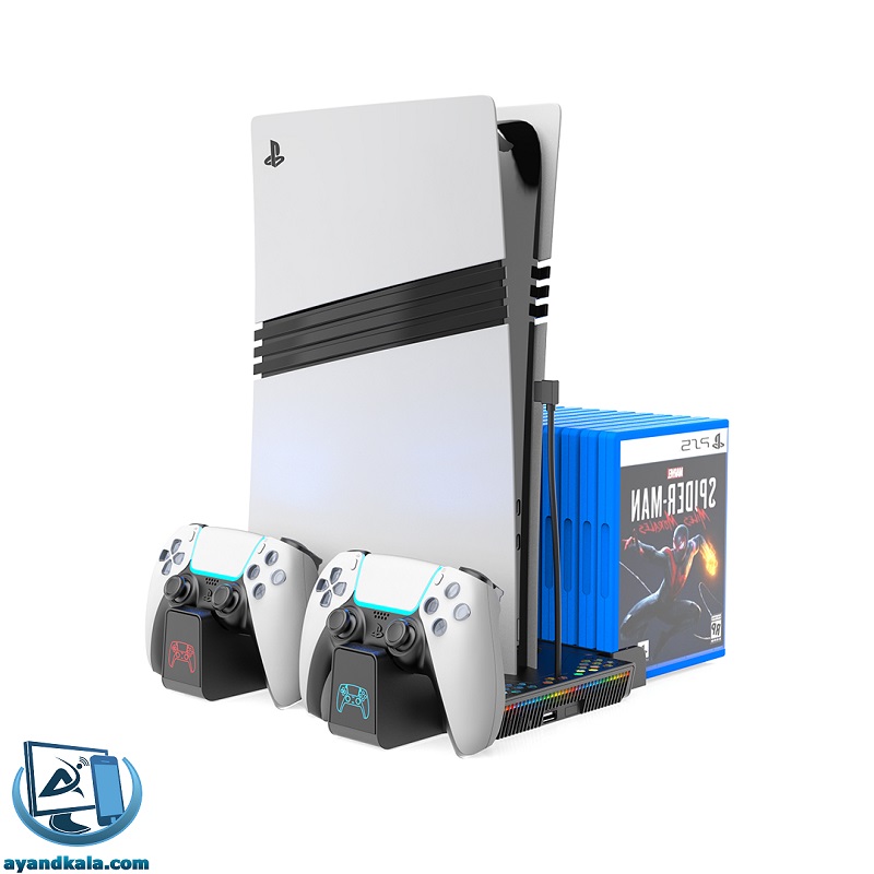 پایه شارژر و خنک کننده تسکو مدل TGS16 War Vault مناسب PS5 — تصویر ۲