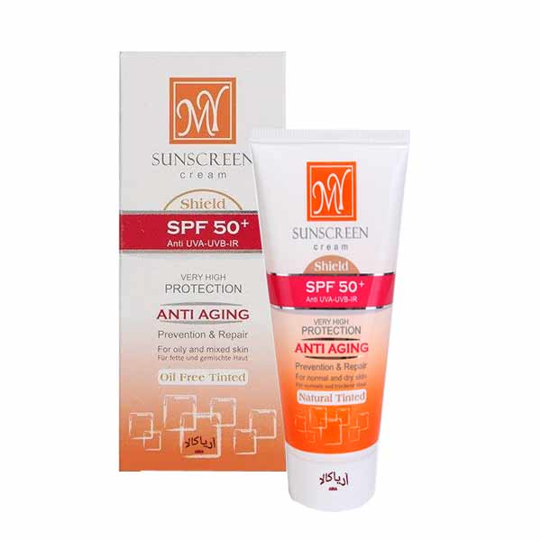 کرم ضدآفتاب شیلد مای فاقدچربی و ضد چروک SPF+50