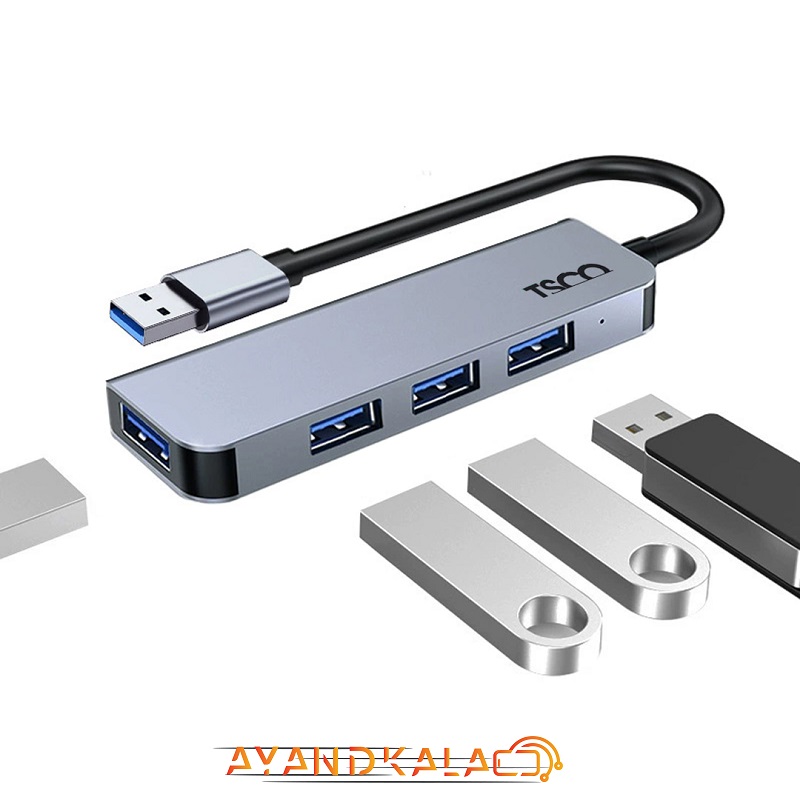هاب USB تسکو 4 پورت USB مدل THU 1142 — تصویر ۳
