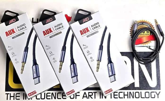 کابل Aux به Type-C آکو مدل AX-17 — تصویر ۳