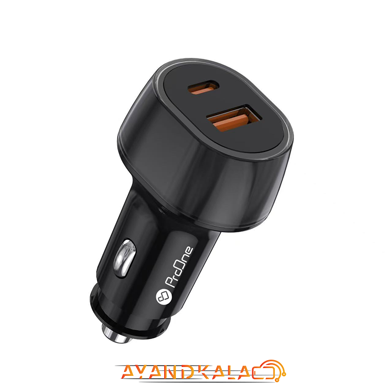 شارژر فندکی 48 وات دو پورت پرووان مدل PCG31 — تصویر ۲