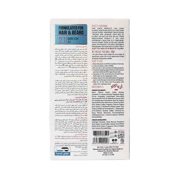 کیت رنگمو مردانه دودی تیره بیول2.1 DARK ASH A2 — تصویر ۴