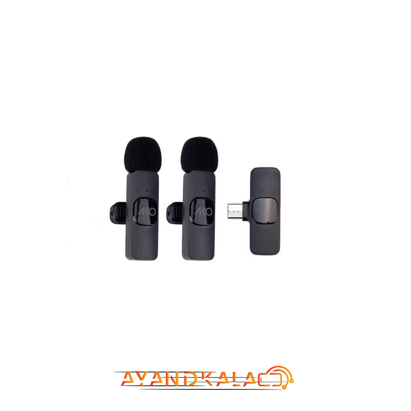 میکروفون یقه ای وایرلس آکو مدل AUB-6 دو کاربره