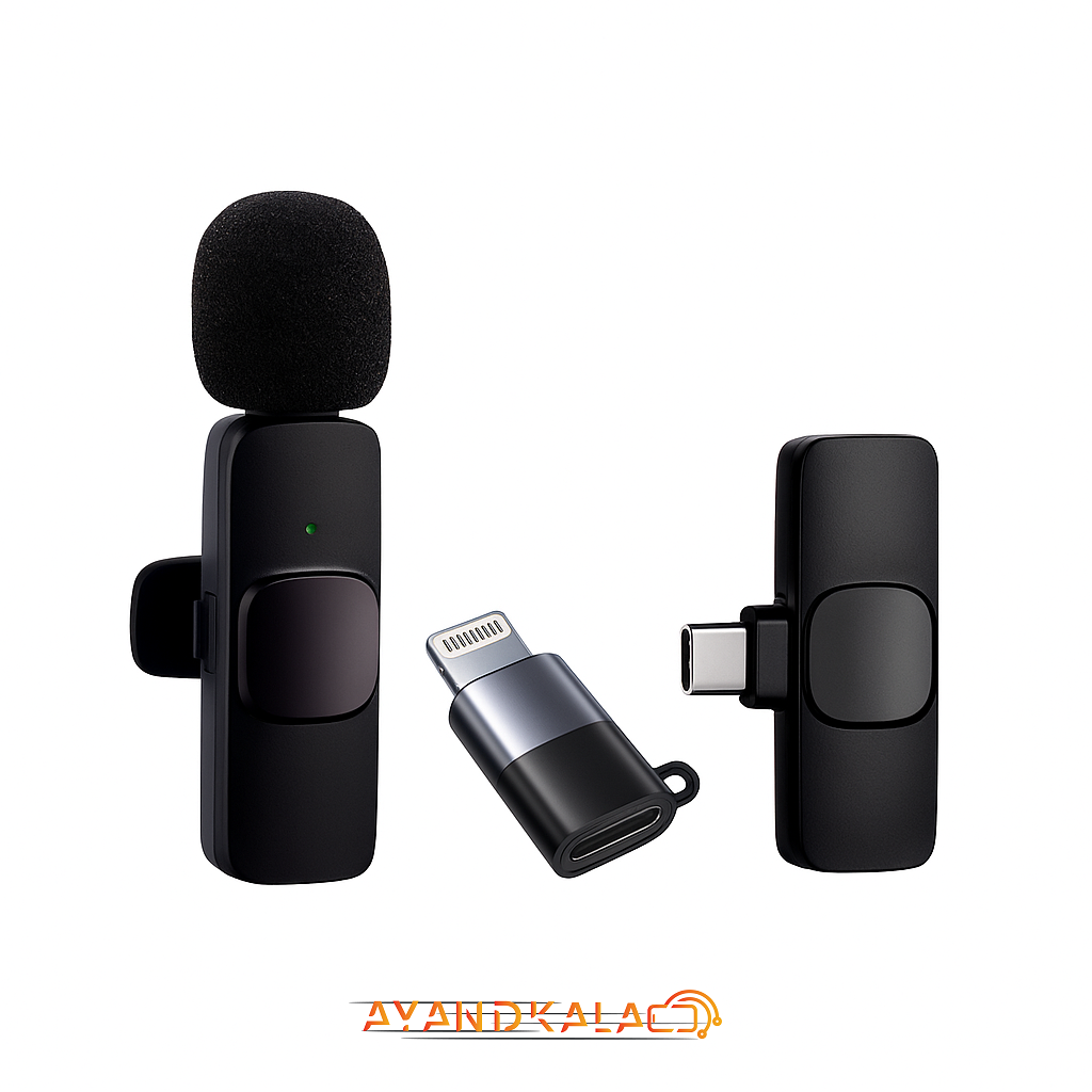 میکروفون یقه ای بی سیم +DETEX مدل DMW30 Type-C — تصویر ۲