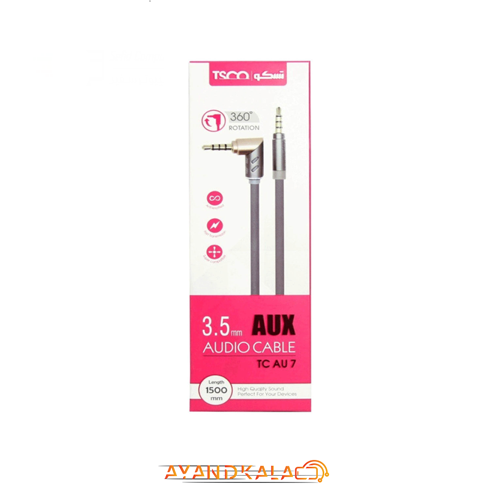 کابل AUX تسکو مدل TC AU7 طول 1/5 متر — تصویر ۵