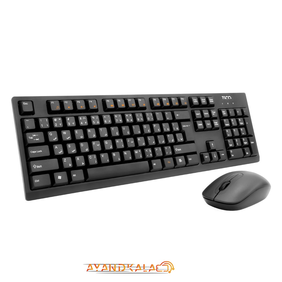 ماوس و کیبورد بی سیم تسکو مدل TKM7019W